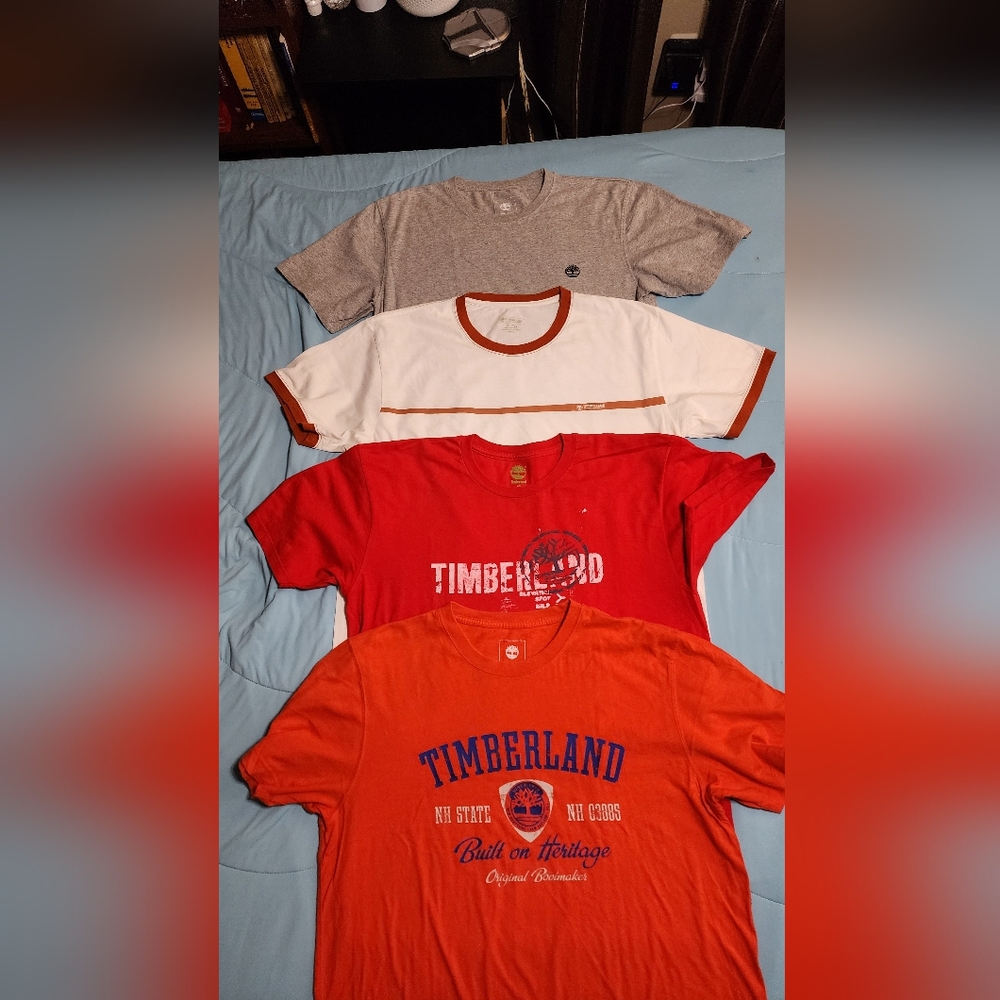 4 Timberland T-shirts Bundle   Short sleeve Great Condition Size Large-XL